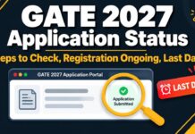 Steps to Check GATE 2027 Application Status