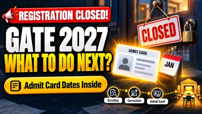 GATE 2027 Registration Closed