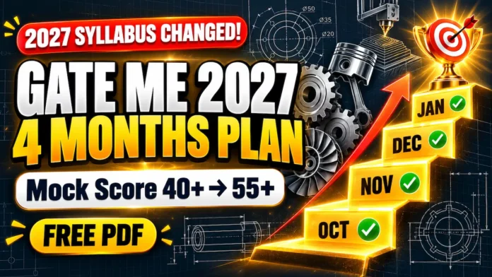 GATE ME 2027 4 Months Preparation Plan