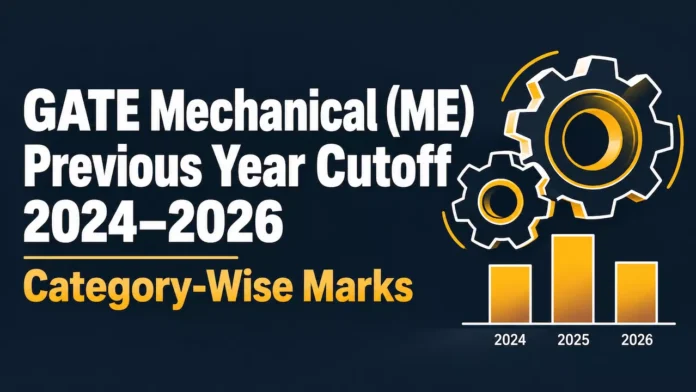 GATE ME Previous Year Cutoff 2024–2026
