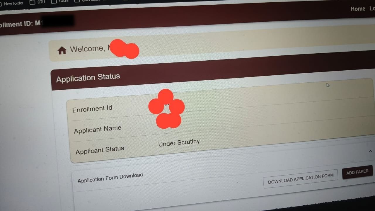 Only the Portal Shows GATE 2027 Application Under Scrutiny